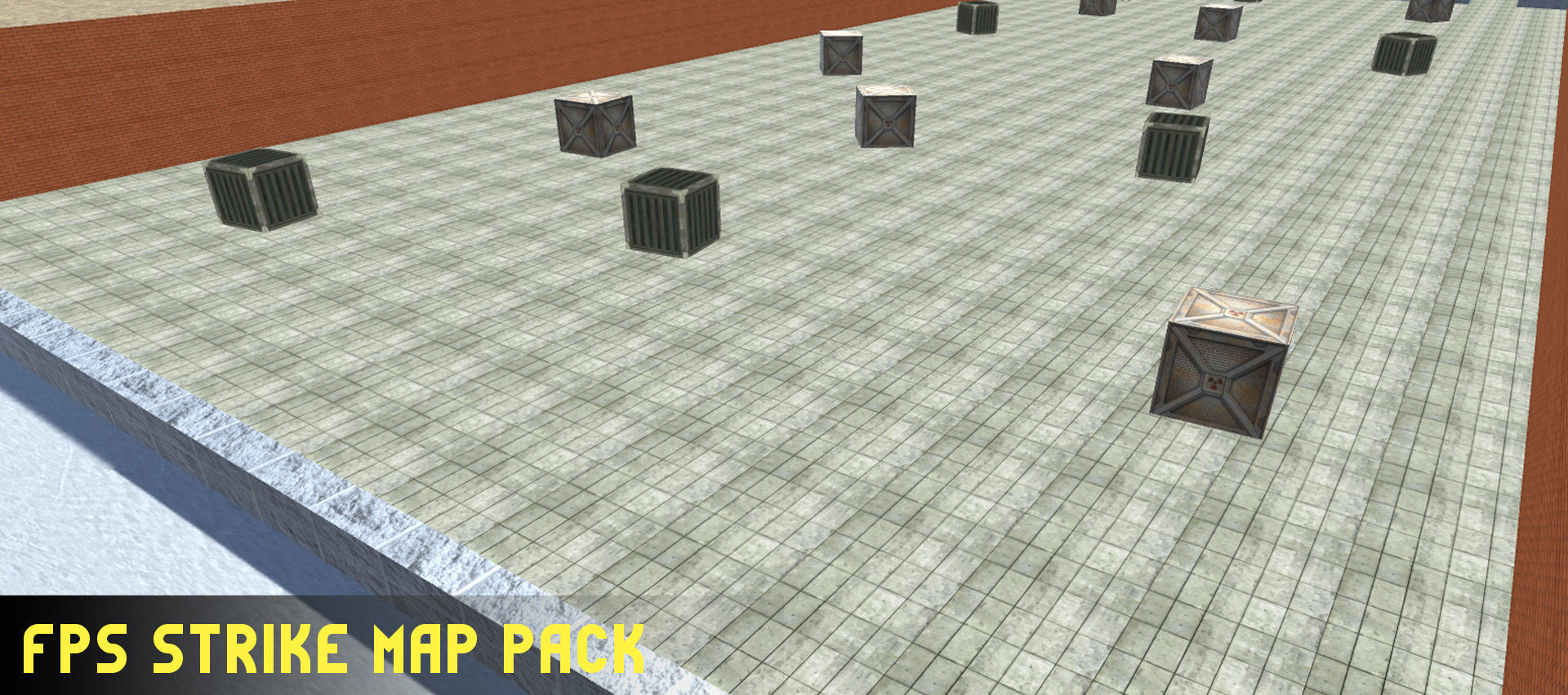 FPS Strike Map Low-poly 3D model_17