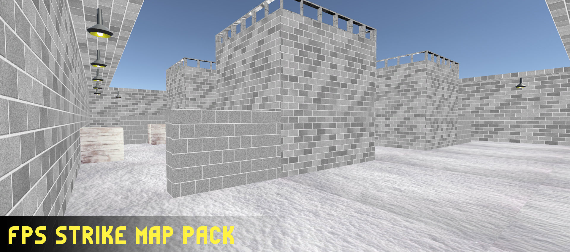 FPS Strike Map Low-poly 3D model_6