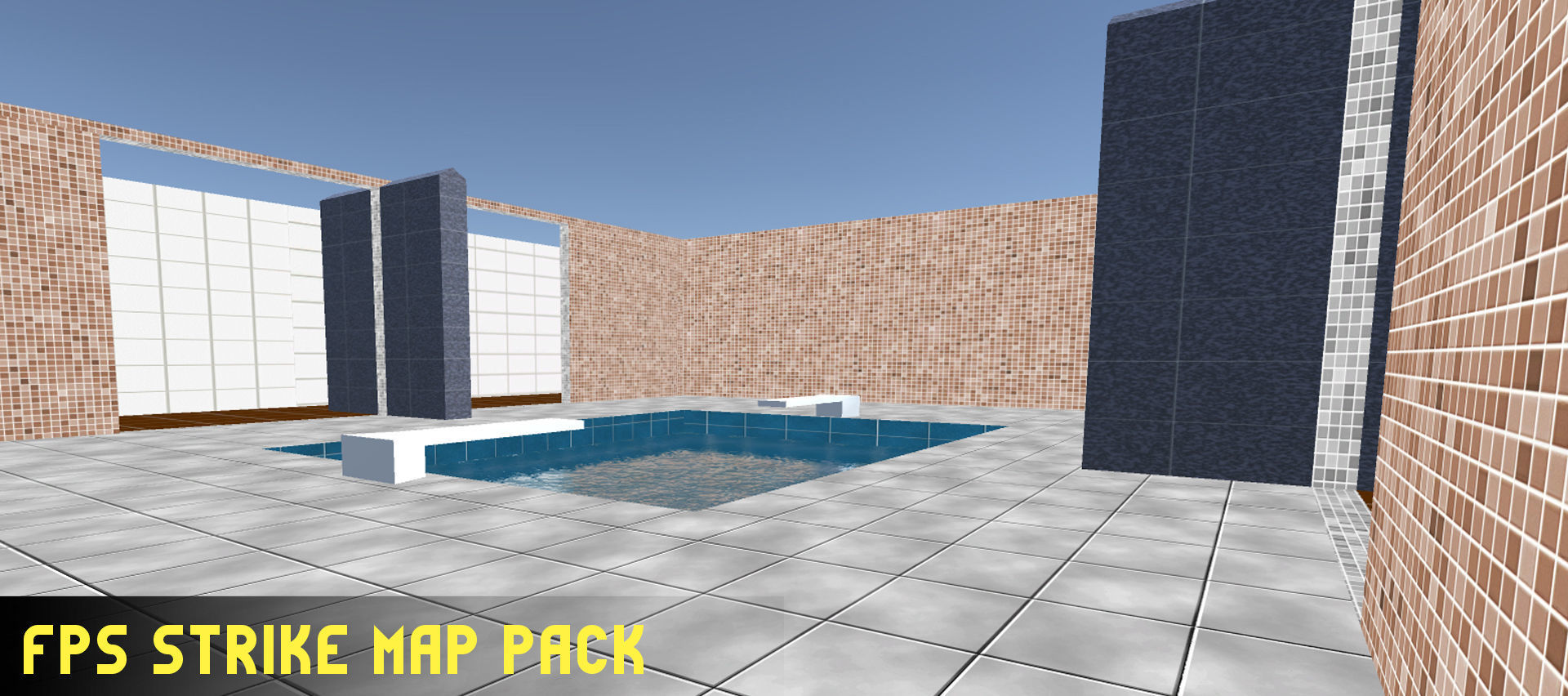 FPS Strike Map Low-poly 3D model_9