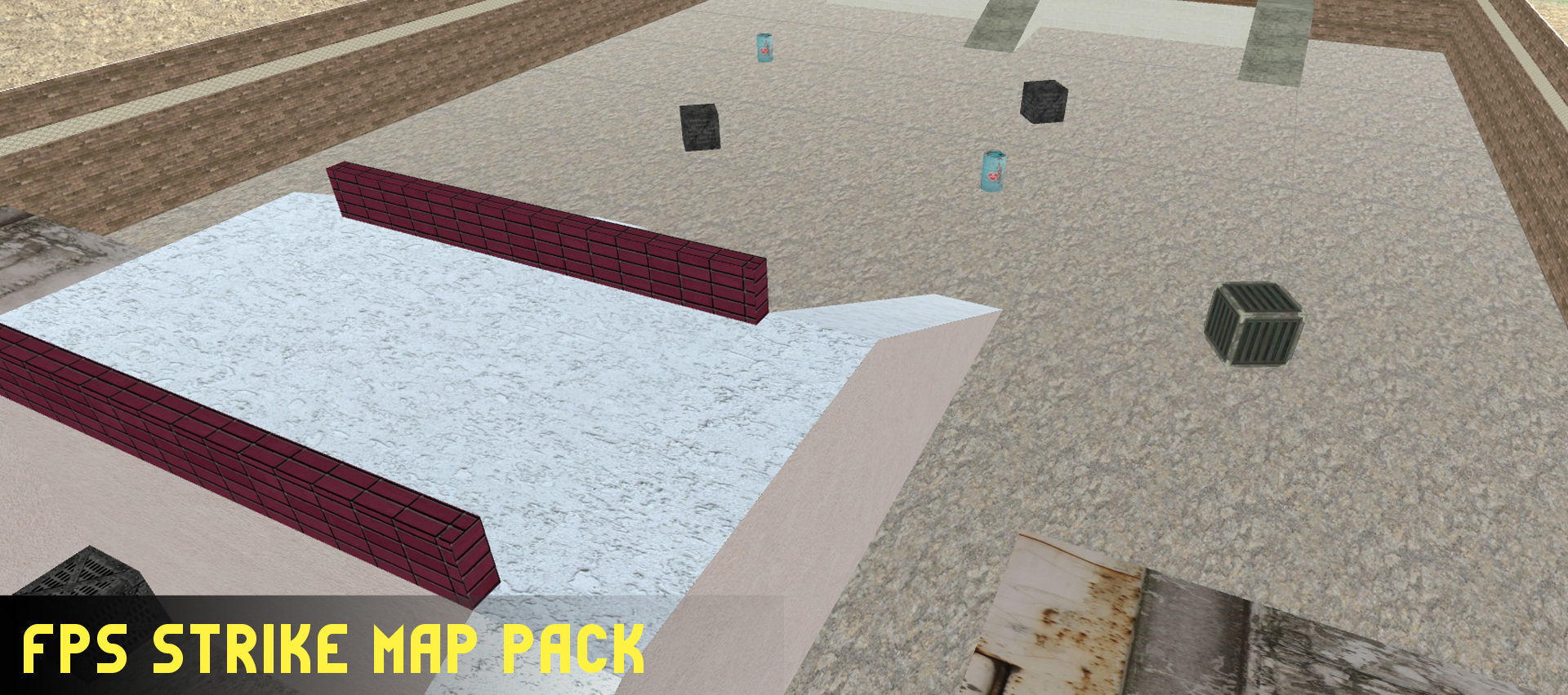 FPS Strike Map Low-poly 3D model_14