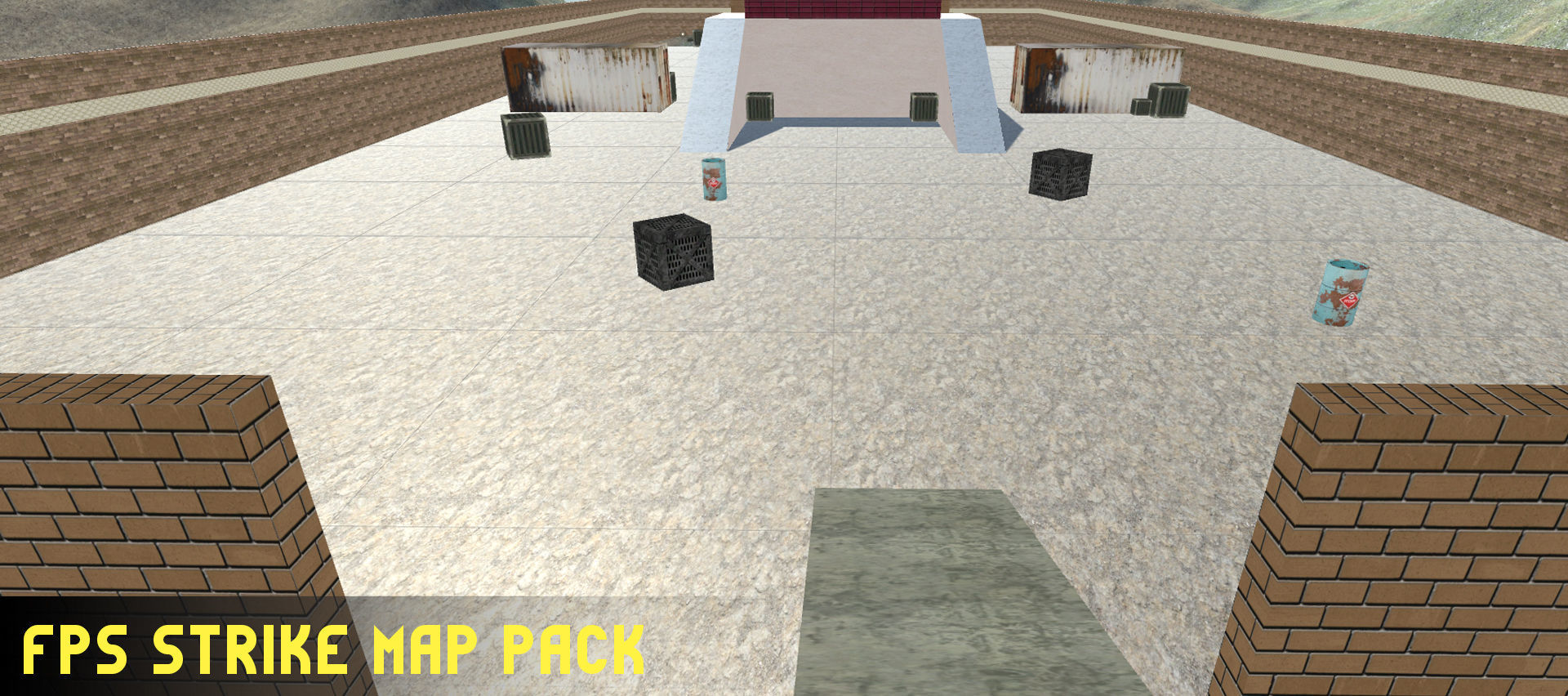 FPS Strike Map Low-poly 3D model_12