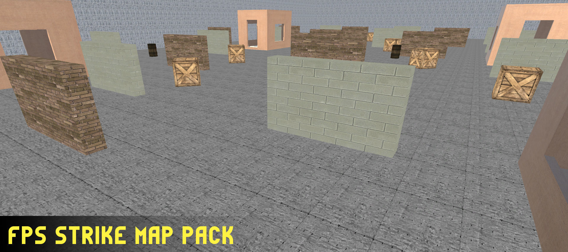 FPS Strike Map Low-poly 3D model_16