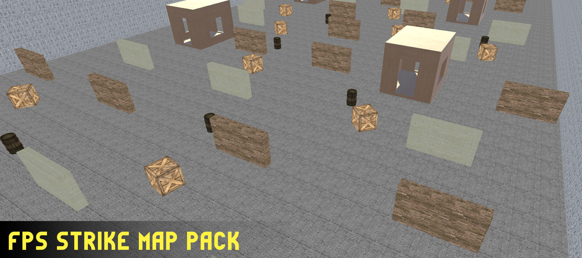 FPS Strike Map Low-poly 3D model_15