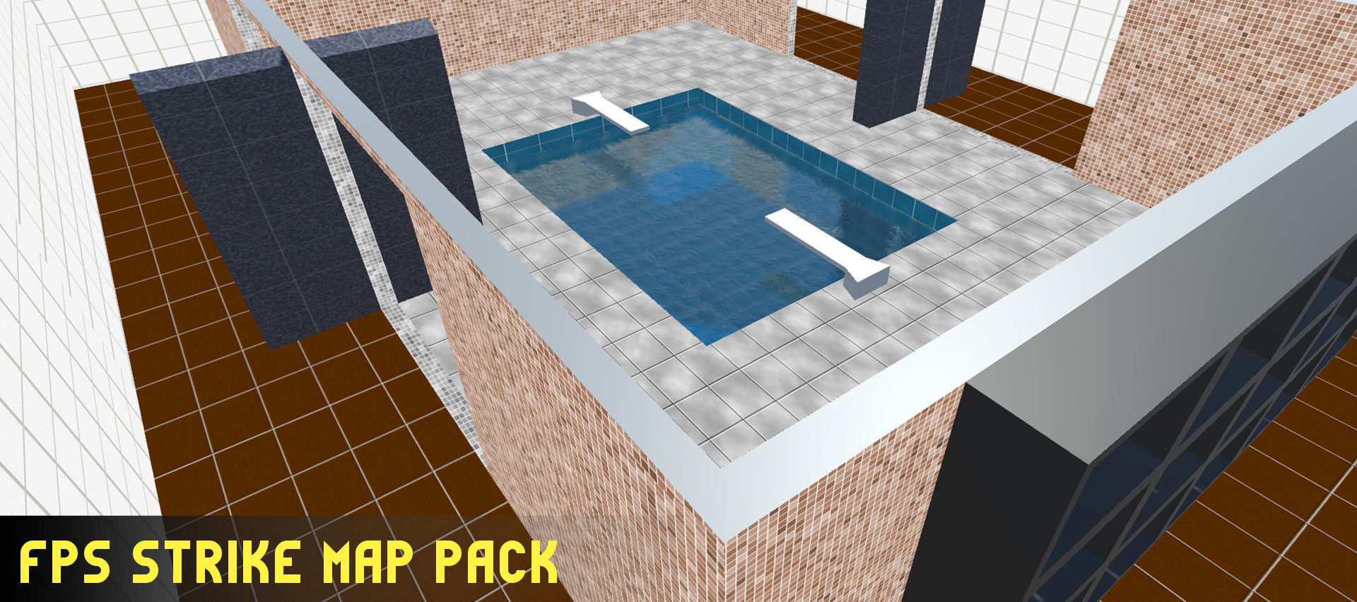 FPS Strike Map Low-poly 3D model_5