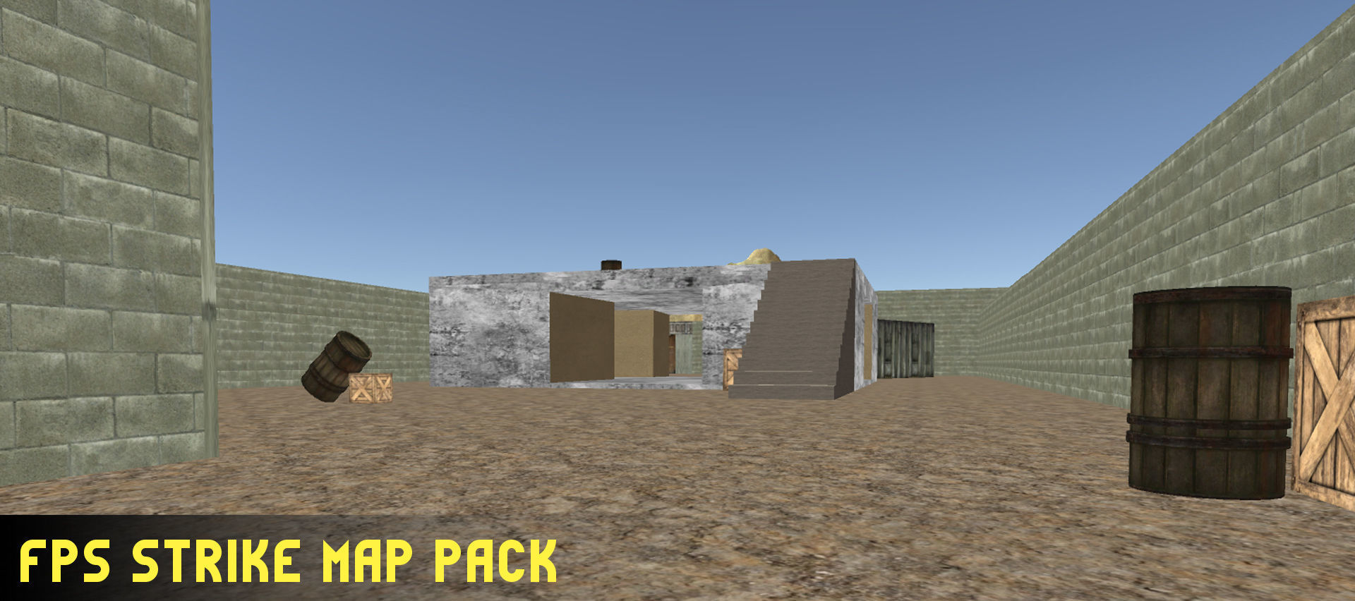 FPS Strike Map Low-poly 3D model_3