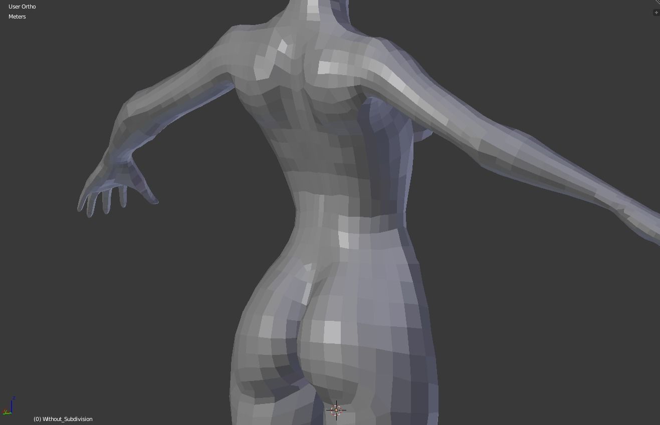 Female base body 3D model_15