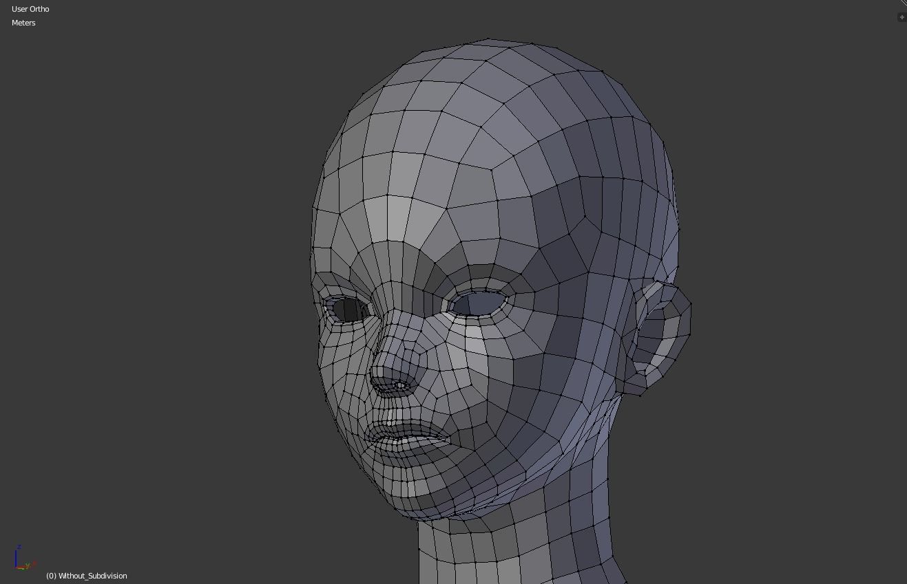 Female base body 3D model_20