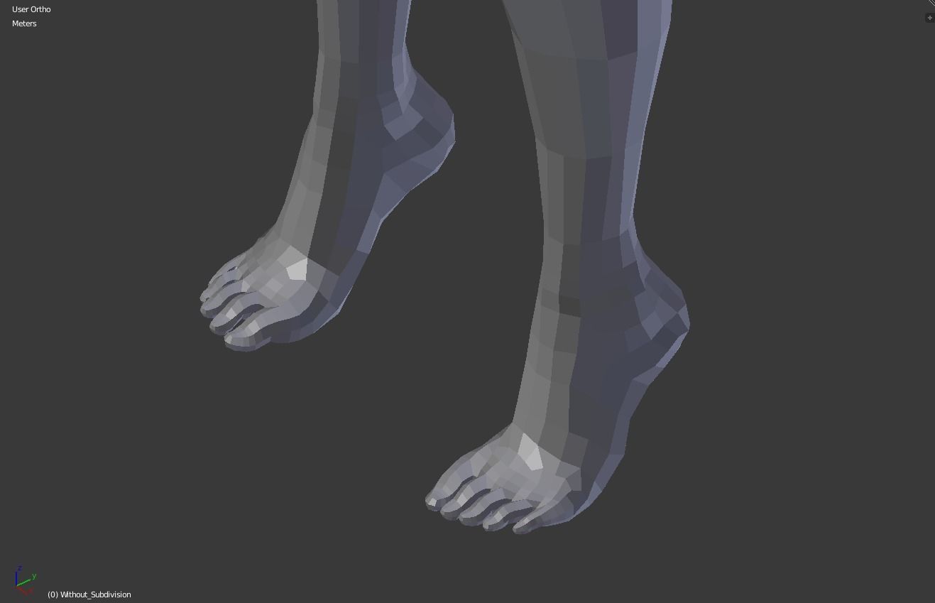 Female base body 3D model_19