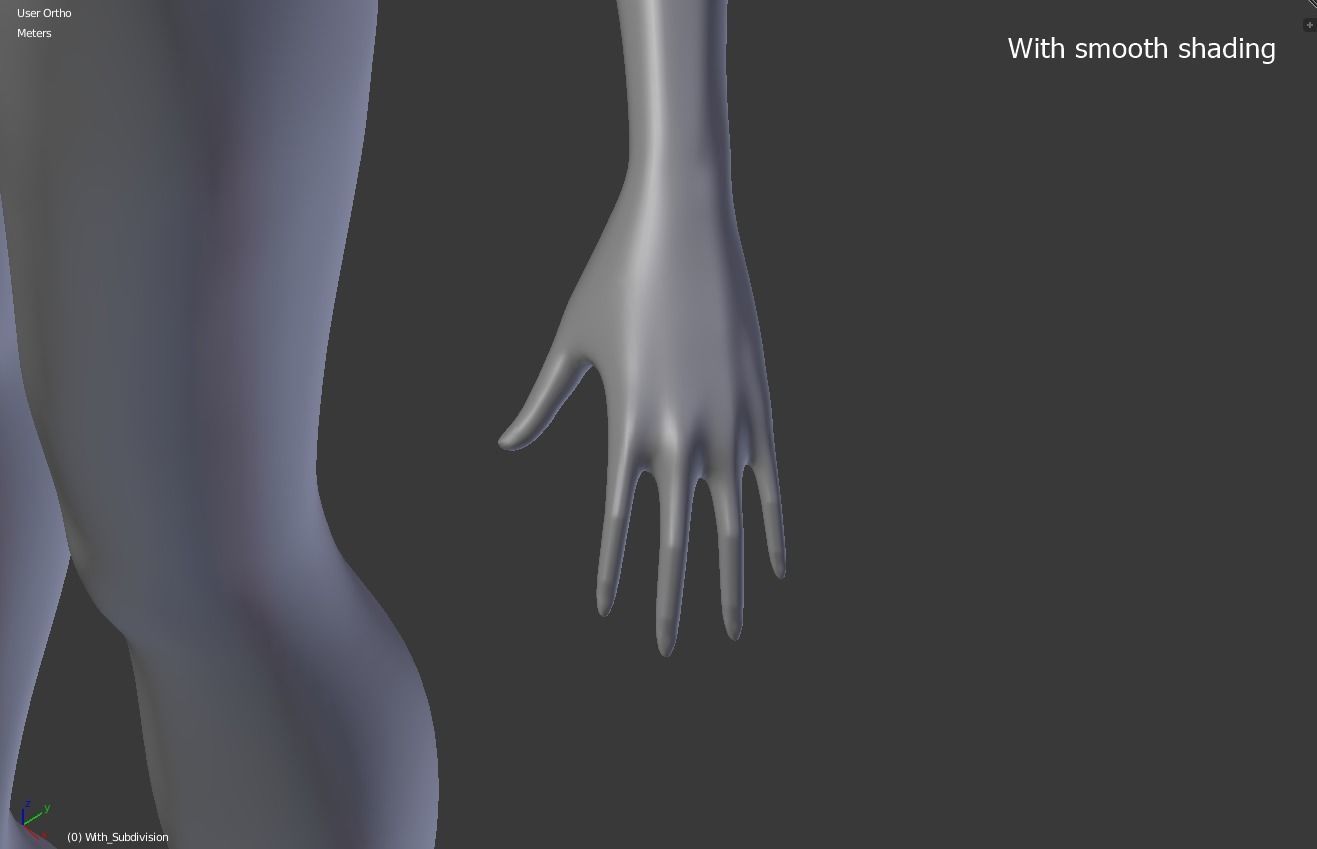 Female base body 3D model_26
