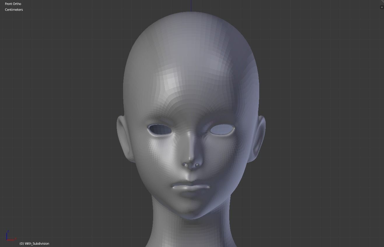 Female base body 3D model_6