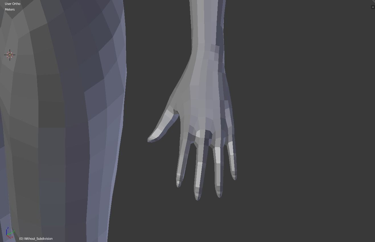 Female base body 3D model_17