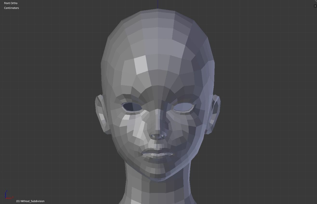 Female base body 3D model_7