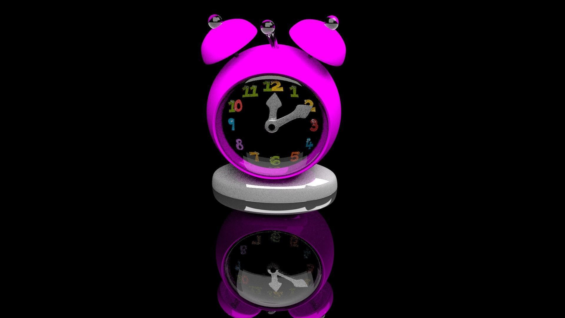 Clock alarm 3D model_1