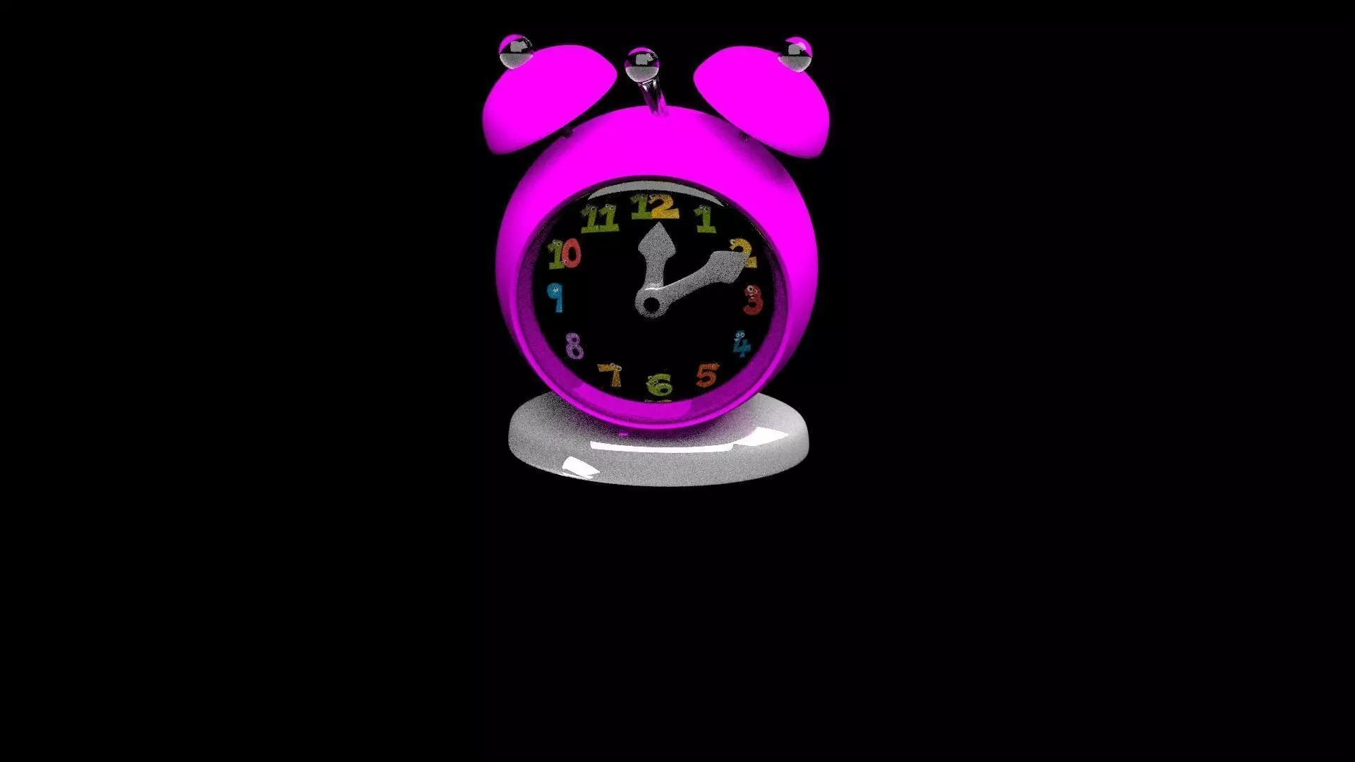 Clock alarm 3D model_0