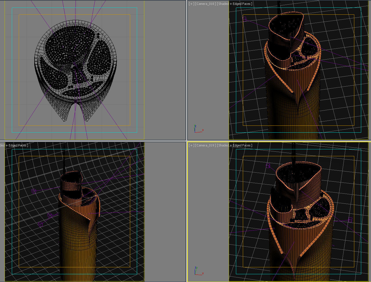 Spinal Peripheral Nerve Section 3D model_7