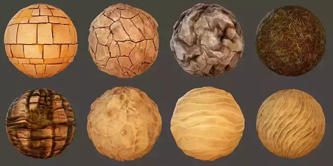 Stylized Desert Materials Texture