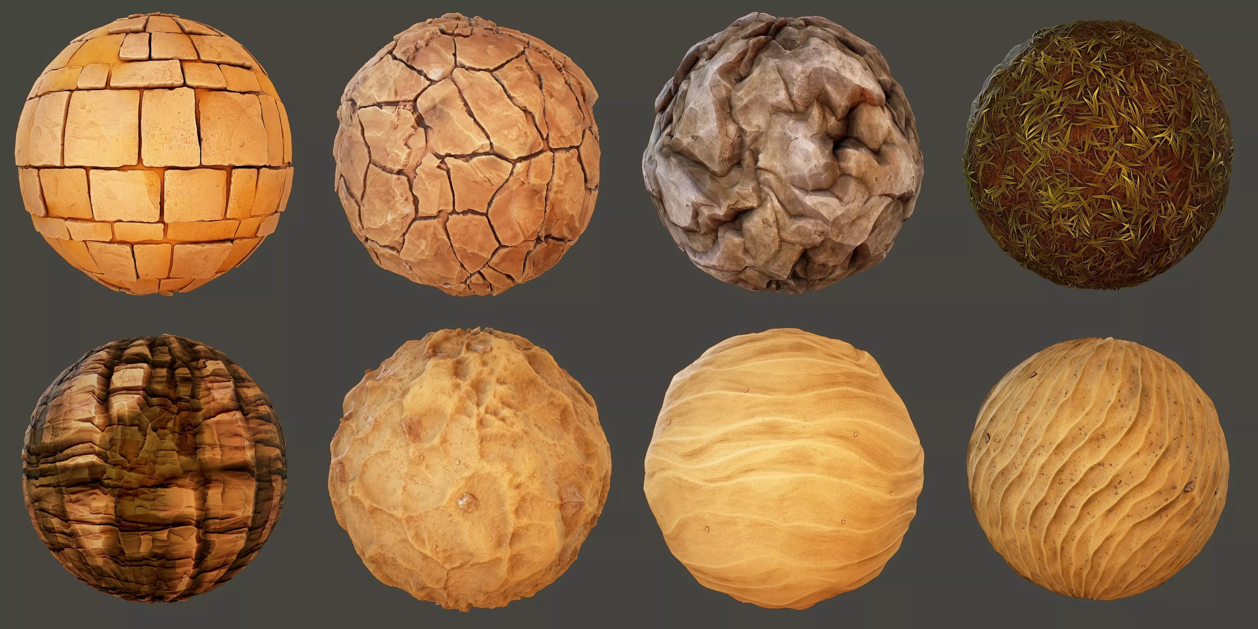 Stylized Desert Materials Texture_0
