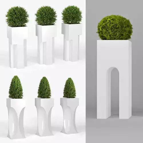 TeraPlast three planters