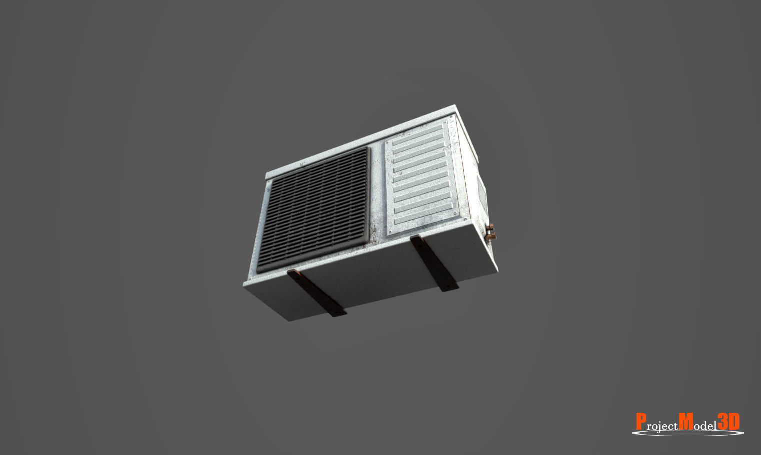 Air Conditioner  Version 001 Low-poly 3D model_6