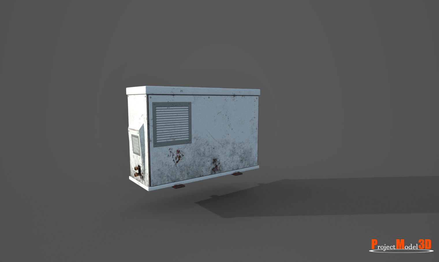 Air Conditioner  Version 001 Low-poly 3D model_5