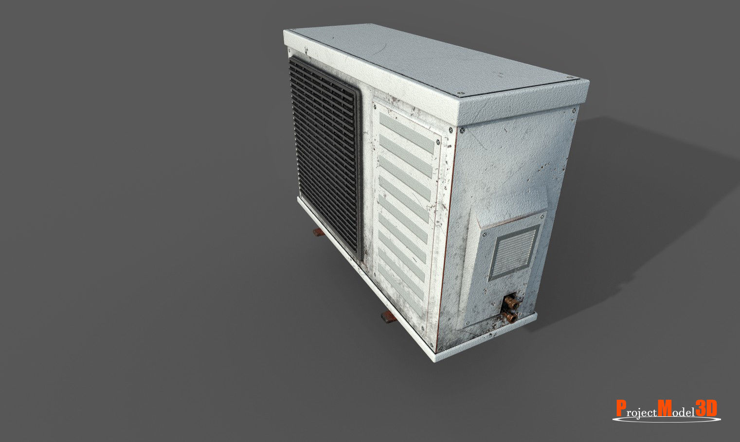 Air Conditioner  Version 001 Low-poly 3D model_2