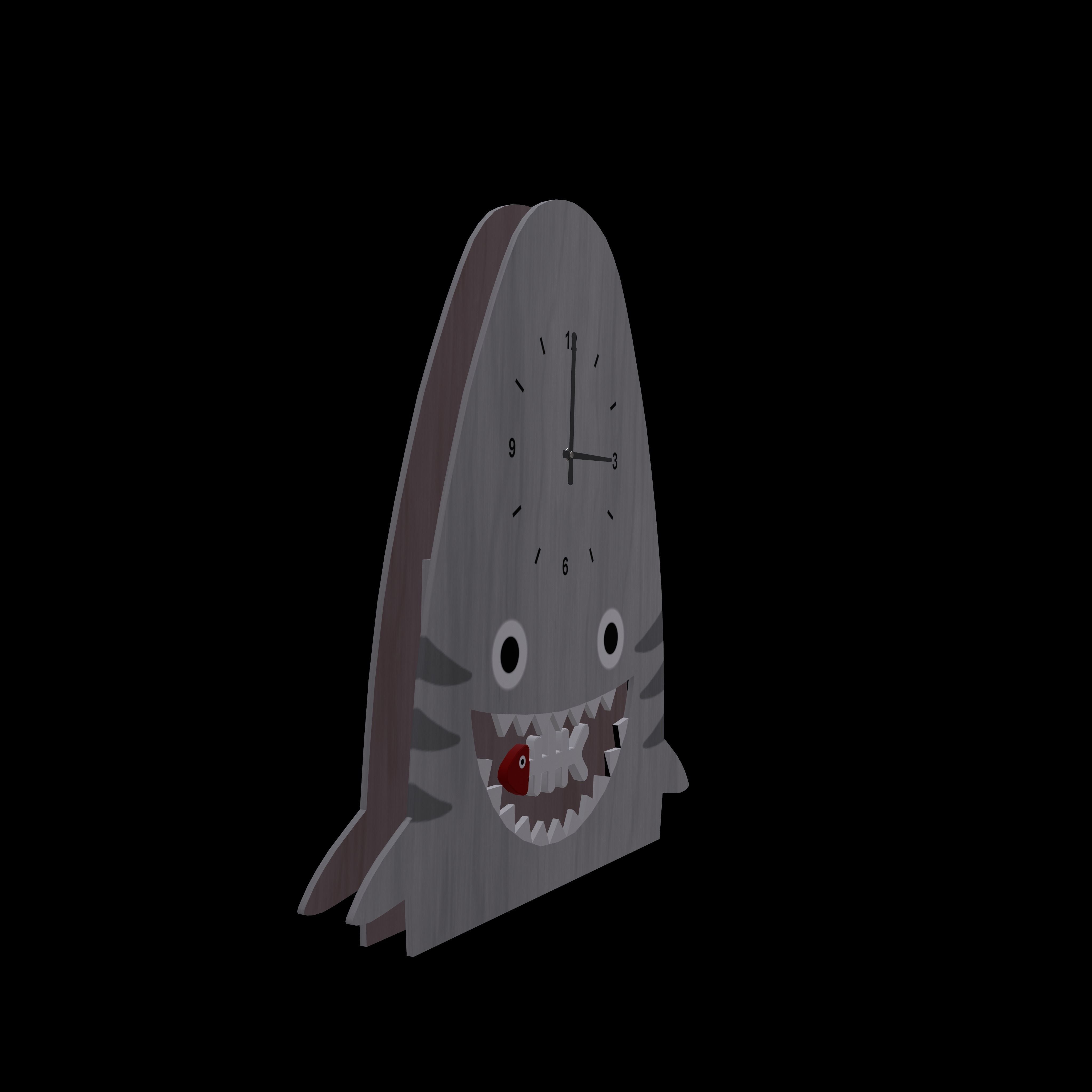 Kids Clock Free low-poly 3D model_2