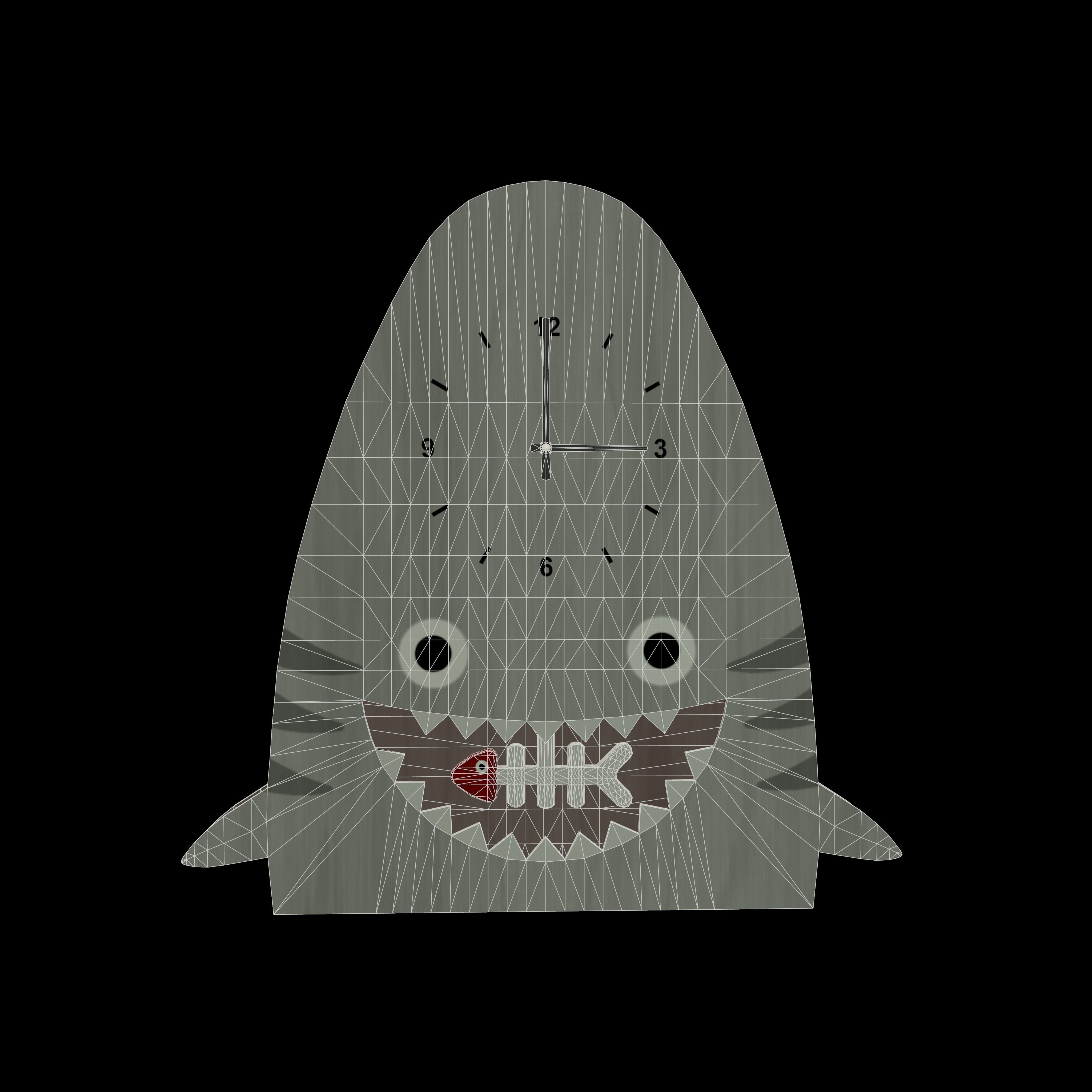 Kids Clock Free low-poly 3D model_4