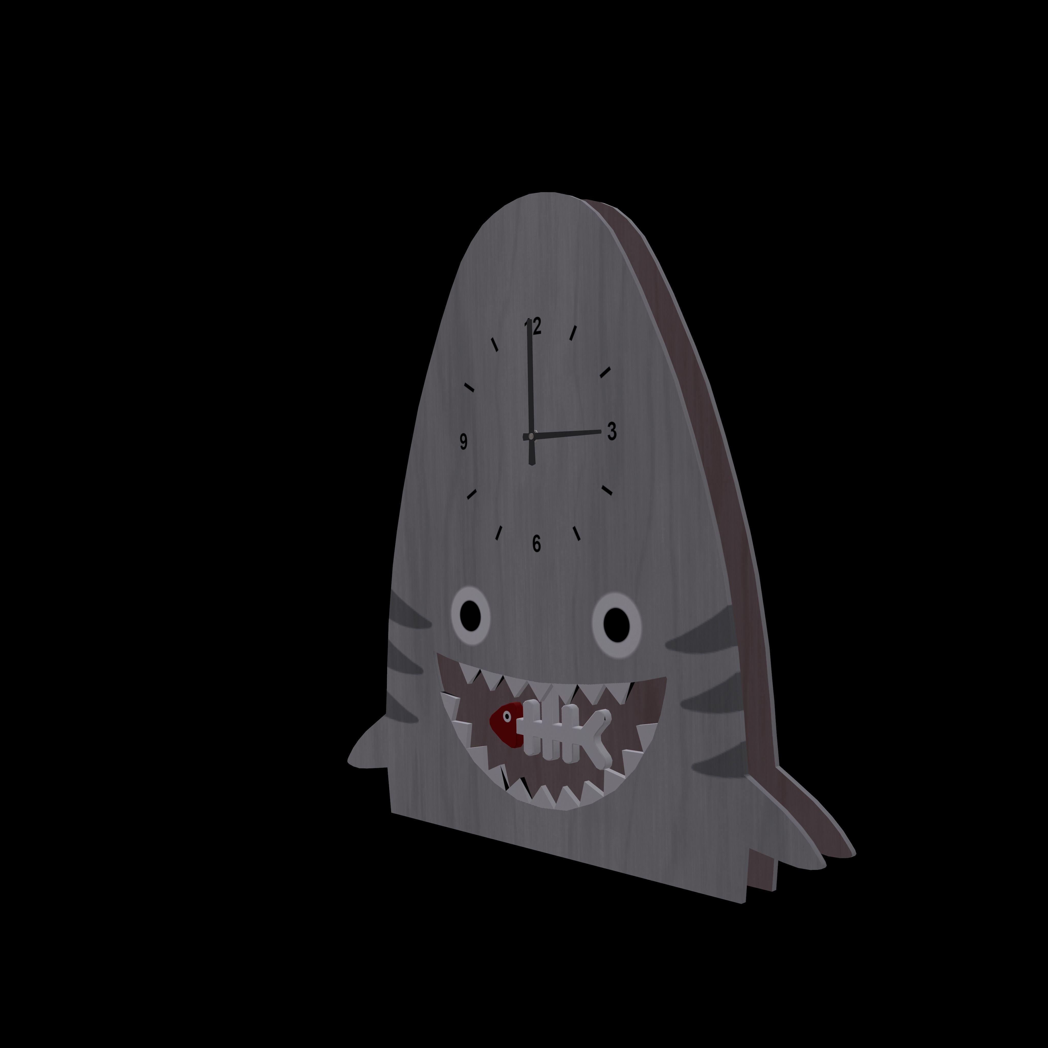 Kids Clock Free low-poly 3D model_3