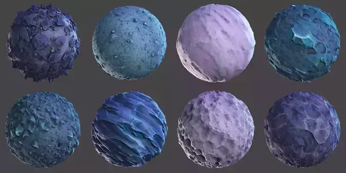 Stylized Alunar materials Texture