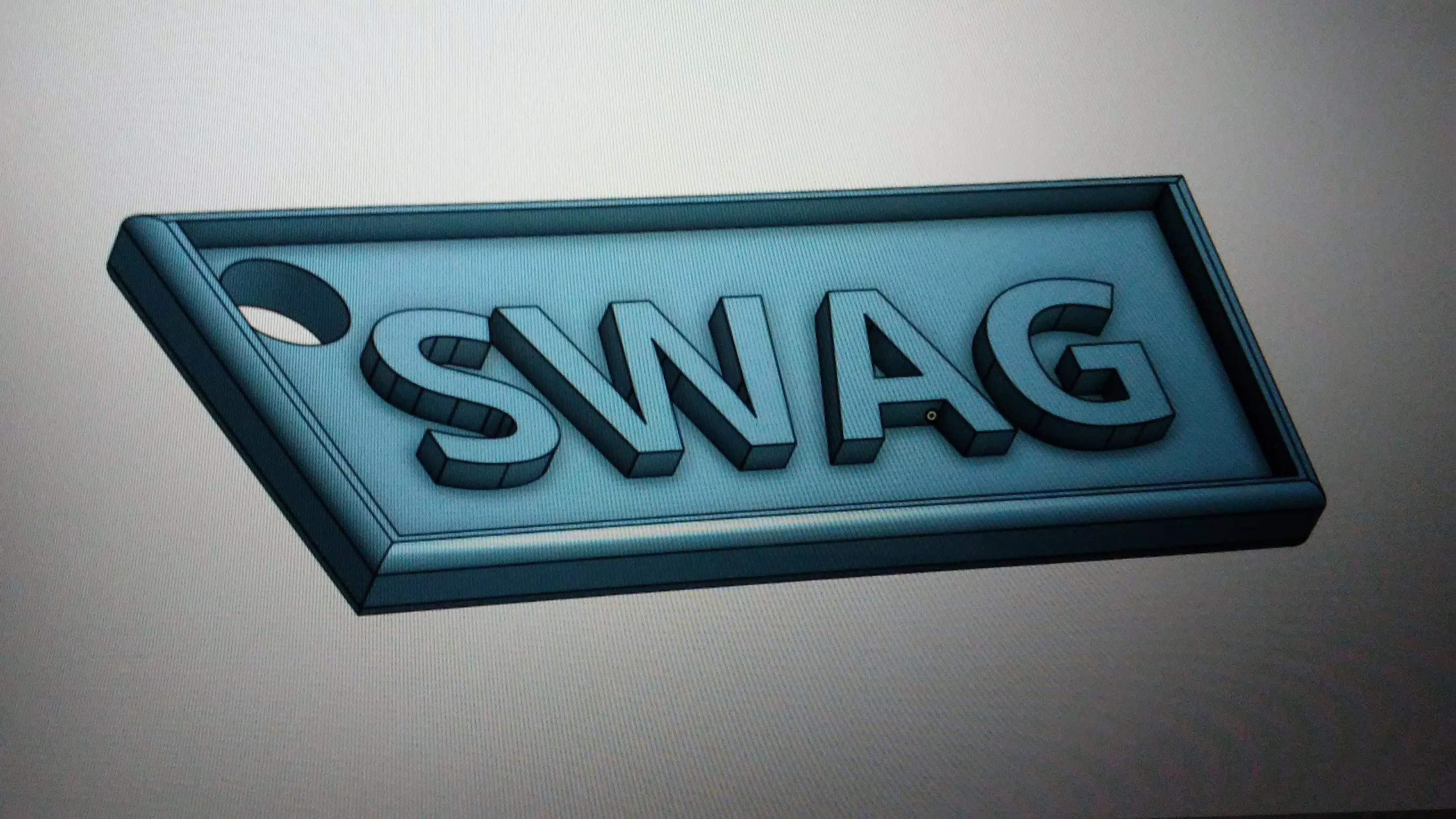 SWAG Keychain 3D print model