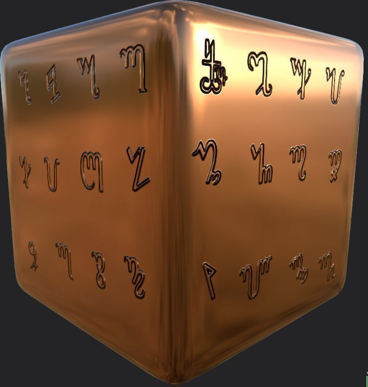 Ancient Magical Scripts set Height map Alpha Brushes decals Texture_50