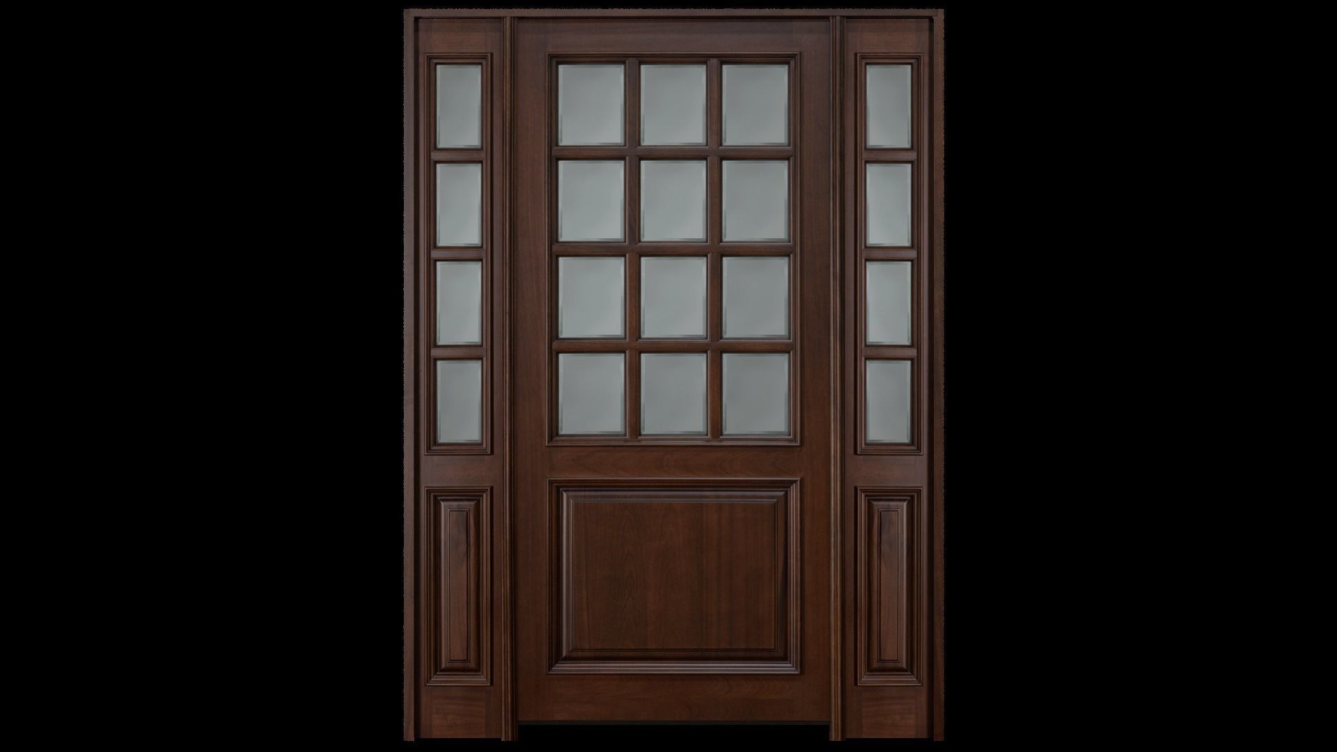 Door Pack Low-poly 3D model_4