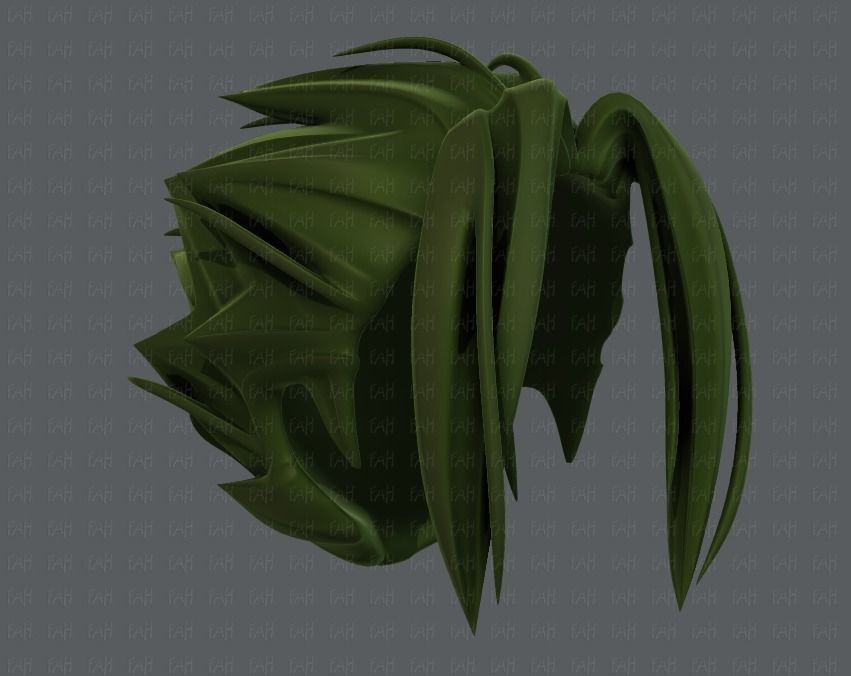 3D Hair style for boy V29 Low-poly 3D model_41