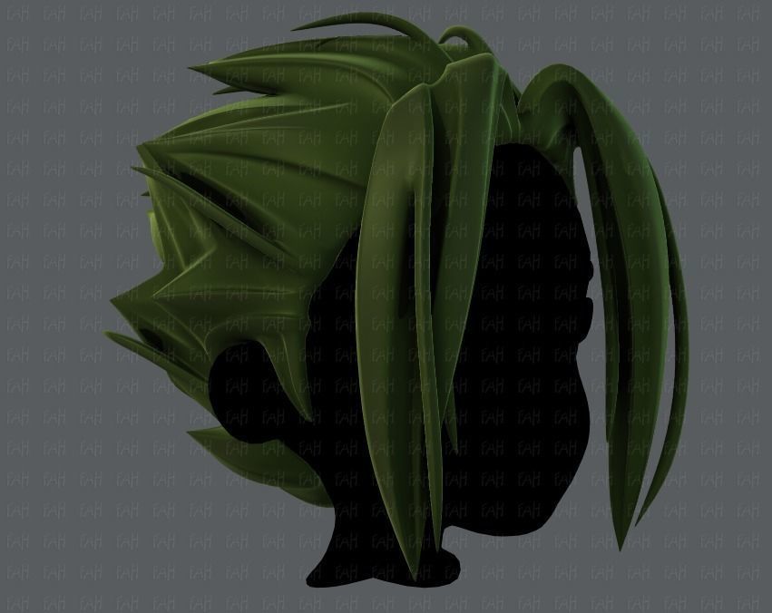 3D Hair style for boy V29 Low-poly 3D model_2