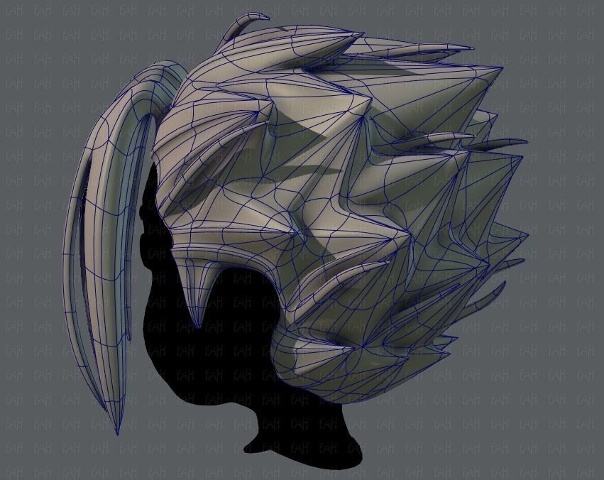 3D Hair style for boy V29 Low-poly 3D model_14