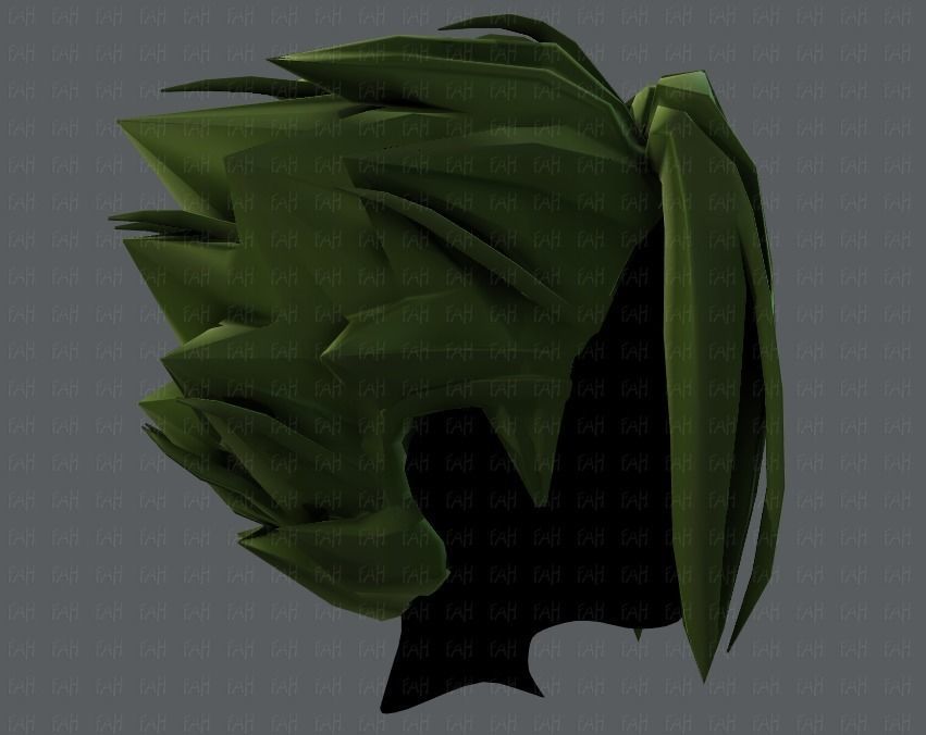 3D Hair style for boy V29 Low-poly 3D model_19