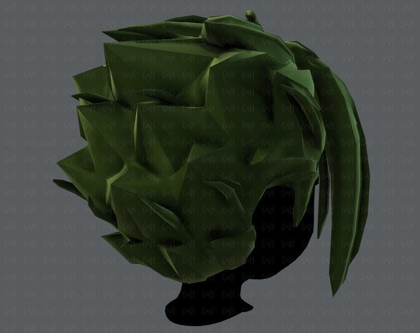 3D Hair style for boy V29 Low-poly 3D model_20