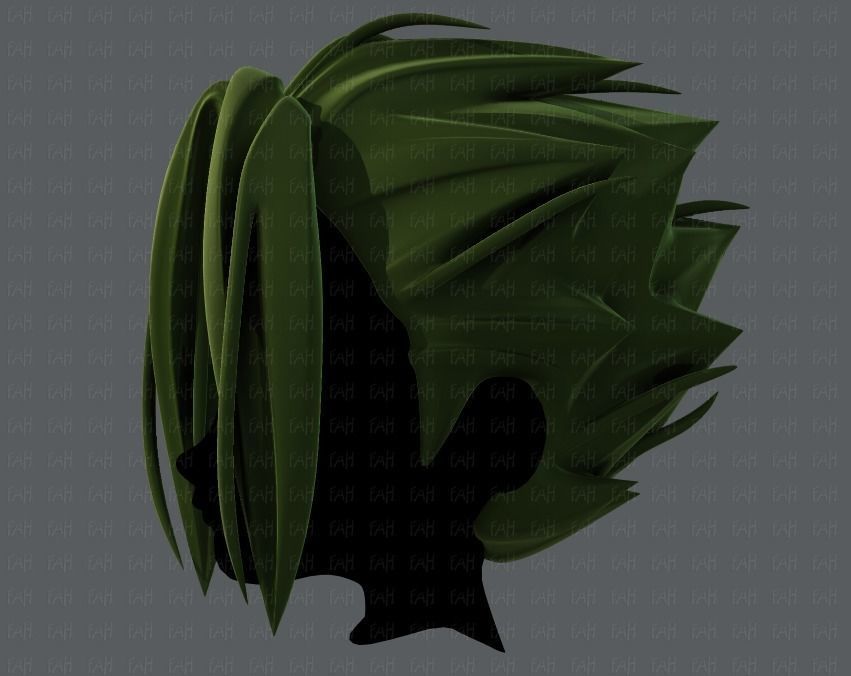 3D Hair style for boy V29 Low-poly 3D model_7
