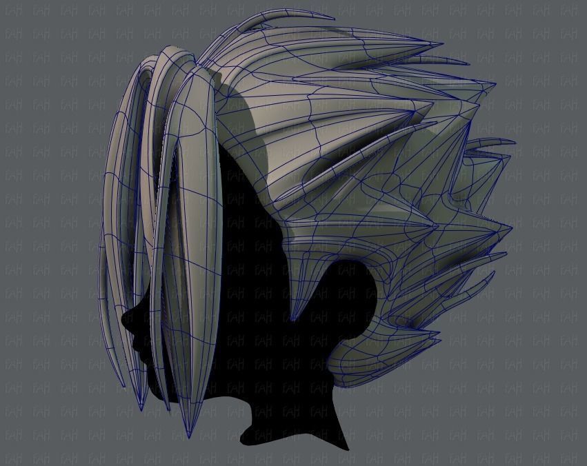 3D Hair style for boy V29 Low-poly 3D model_15