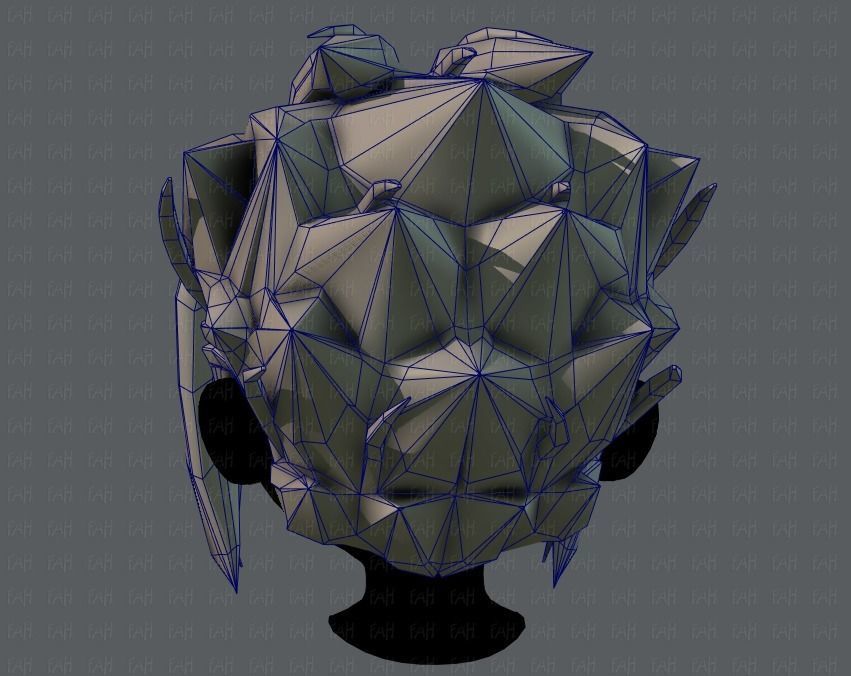 3D Hair style for boy V29 Low-poly 3D model_29