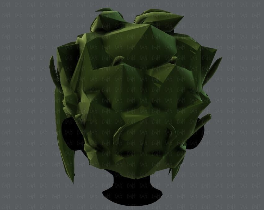 3D Hair style for boy V29 Low-poly 3D model_21