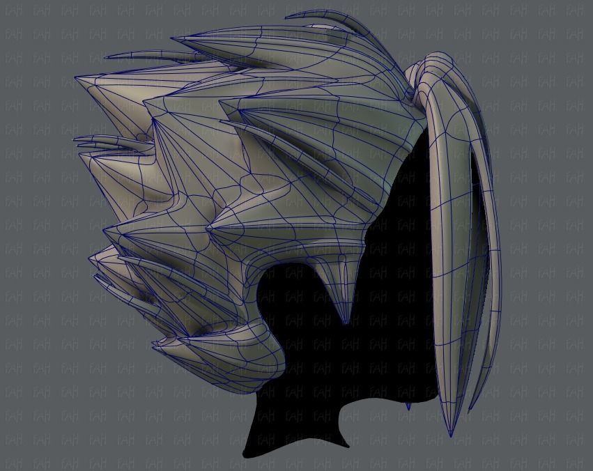 3D Hair style for boy V29 Low-poly 3D model_11