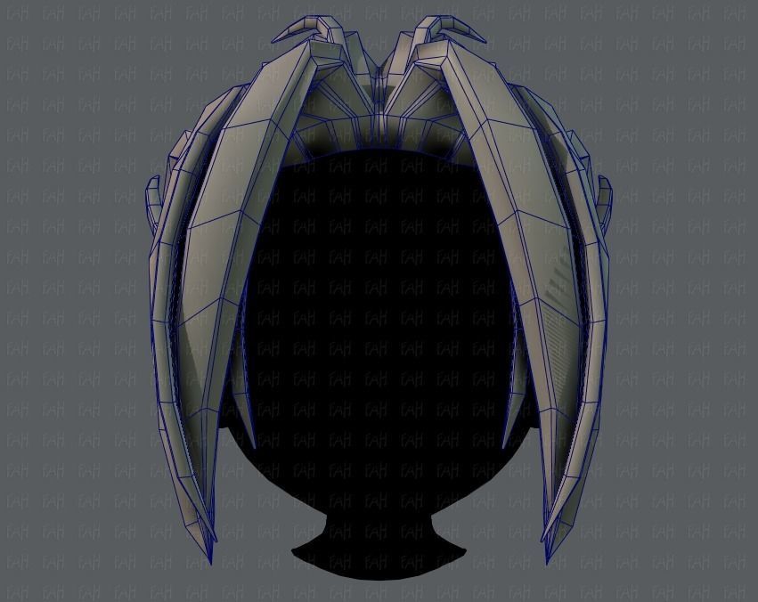 3D Hair style for boy V29 Low-poly 3D model_25