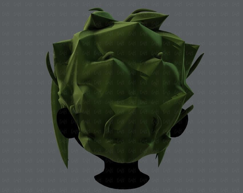 3D Hair style for boy V29 Low-poly 3D model_5