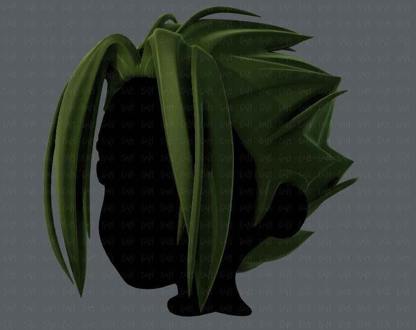 3D Hair style for boy V29 Low-poly 3D model_8