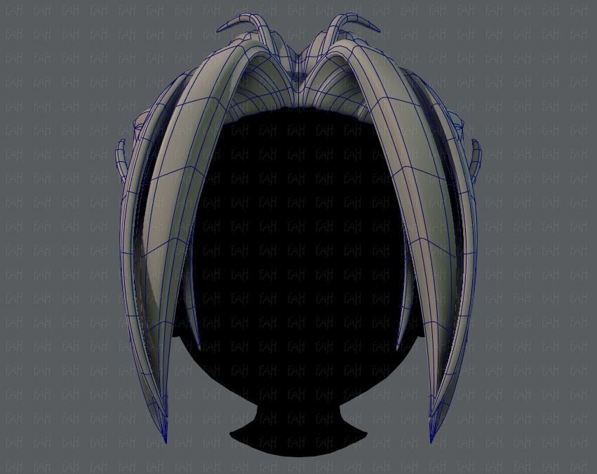 3D Hair style for boy V29 Low-poly 3D model_9