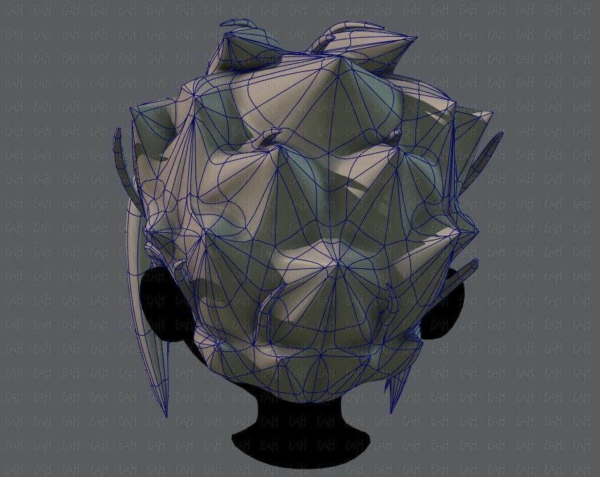 3D Hair style for boy V29 Low-poly 3D model_13