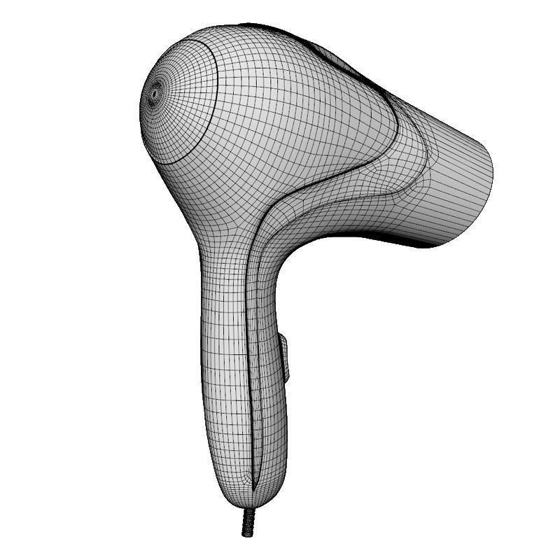 PANASONIC EH ND11 HAIR DRYER WHITE 3D model_10