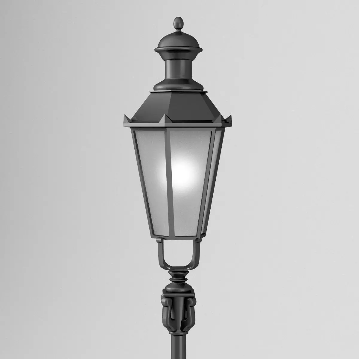 Street Lamp Old Munich - street lighting 3D model_0