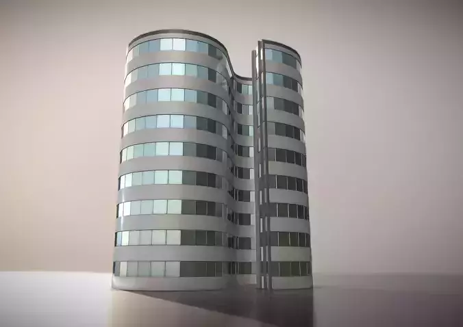 City Building Design S-1 Low-poly 3D model